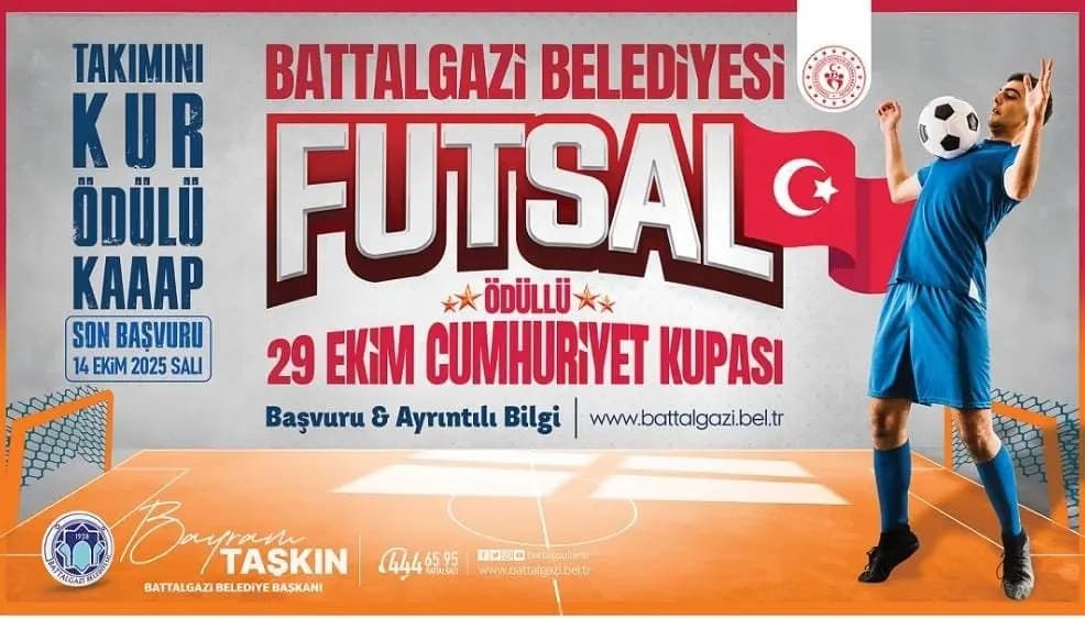 Battalgazi Belediyesi’nden 29 Ekim’e Özel Futsal Turnuvası