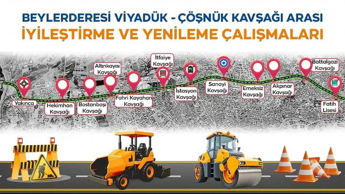 Malatya’da Yol Çalışması Başlıyor: D-300 Yan Yollar Yenileniyor