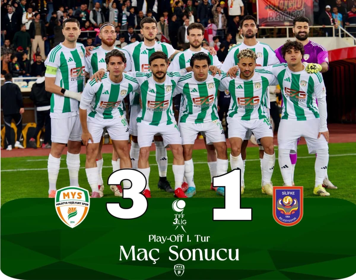 Malatya Yeşilyurt Spor Play-OFF’ta MESAJI VERDİ: 3-1